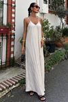 Askılı Maxi Boy Kraş Elbise 2900