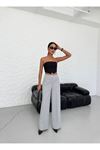 Yüksek Bel Straight Fit Palazzo Pantolon